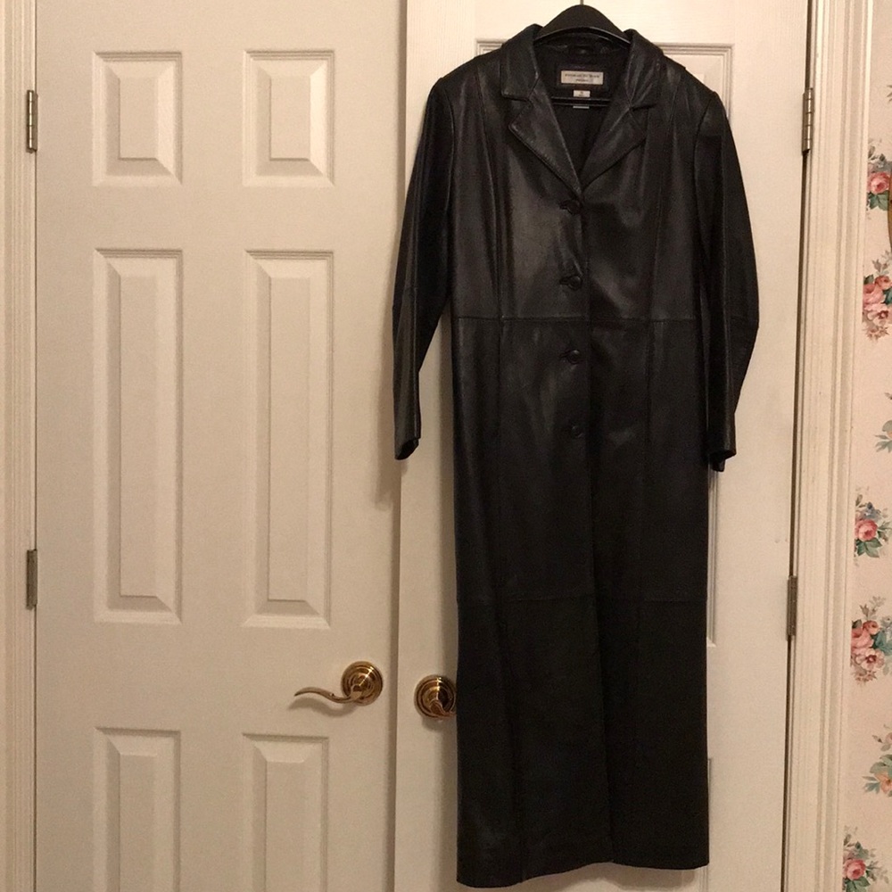 Preston and York full length Leather Coat